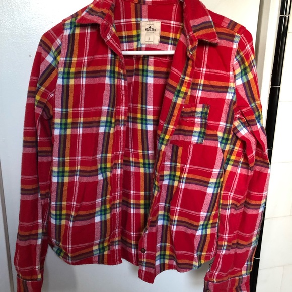Hollister plaid shirt, size Small - Picture 2 of 6